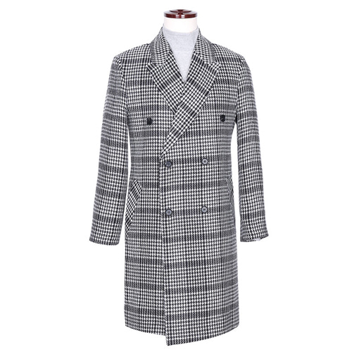 [젠틀안트 코트]흰검 잔체크 체스터 코트(48~52)